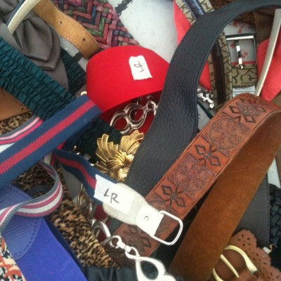 A fine collection of belts from friends and charity stores.