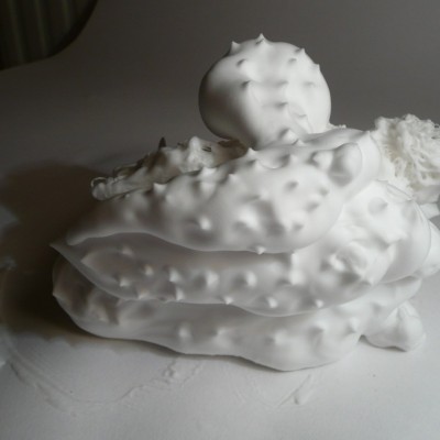 Shaving foam sculptures