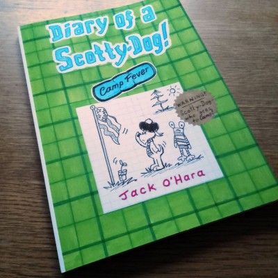 Book 5. 'Diary of a Scotty-Dog! Camp-Fever' Cartoon Book.