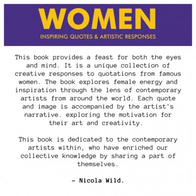 Women: Inspiring quotes and artistic responses.