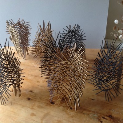 Preparation for DRAW at The Yarrow Gallery: Tensile Teasels