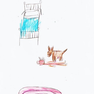 Dog. Graphite pencil, Colouring pencil on printer paper. 30 x 21cm.jpg